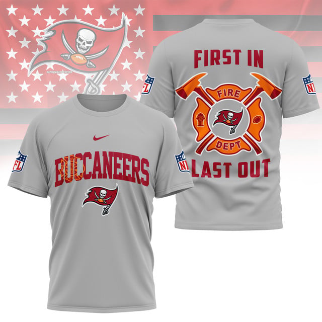 LIMITED EDITION - NEW CUSTOMIZED NFL10 TBB TAMPA BAY BUCCANEERS FIRE DEPT 3D SHIRT
