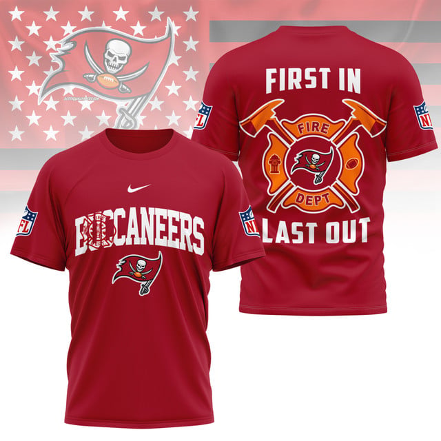 LIMITED EDITION - NEW CUSTOMIZED NFL10 TBB TAMPA BAY BUCCANEERS FIRE DEPT 3D SHIRT