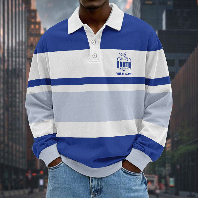 LIMITED EDITION - NEW 12 NMB SPECIAL TYPE CUSTOM NAME MEN LONG SLEEVE POLO