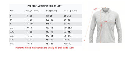 LIMITED EDITION - NEW 15 SNS SPECIAL TYPE CUSTOM NAME MEN LONG SLEEVE POLO