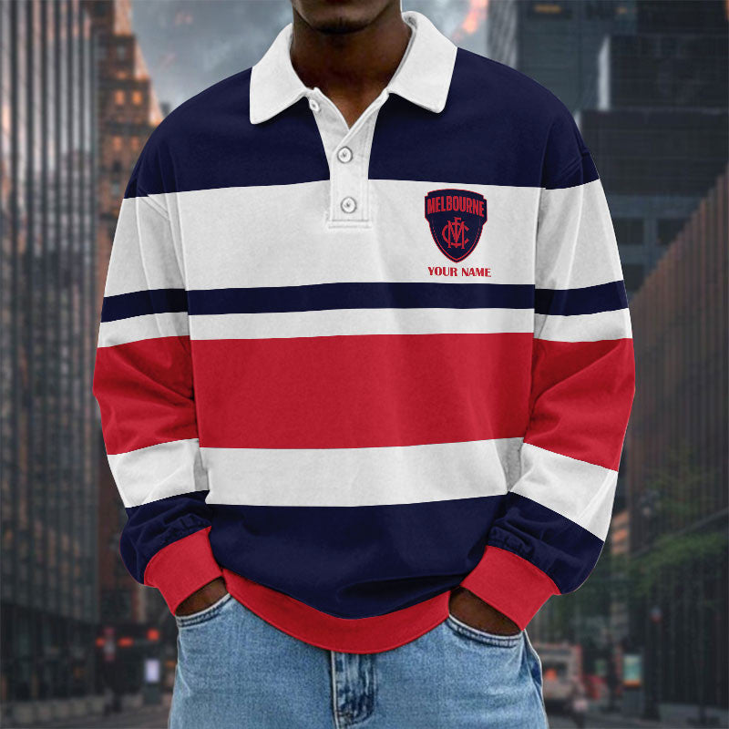 LIMITED EDITION - NEW 11 MBDM SPECIAL TYPE CUSTOM NAME MEN LONG SLEEVE POLO