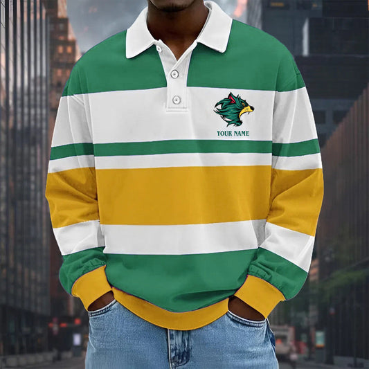 LIMITED EDITION - NEW 05 TMND SPECIAL TYPE CUSTOM NAME MEN LONG SLEEVE POLO