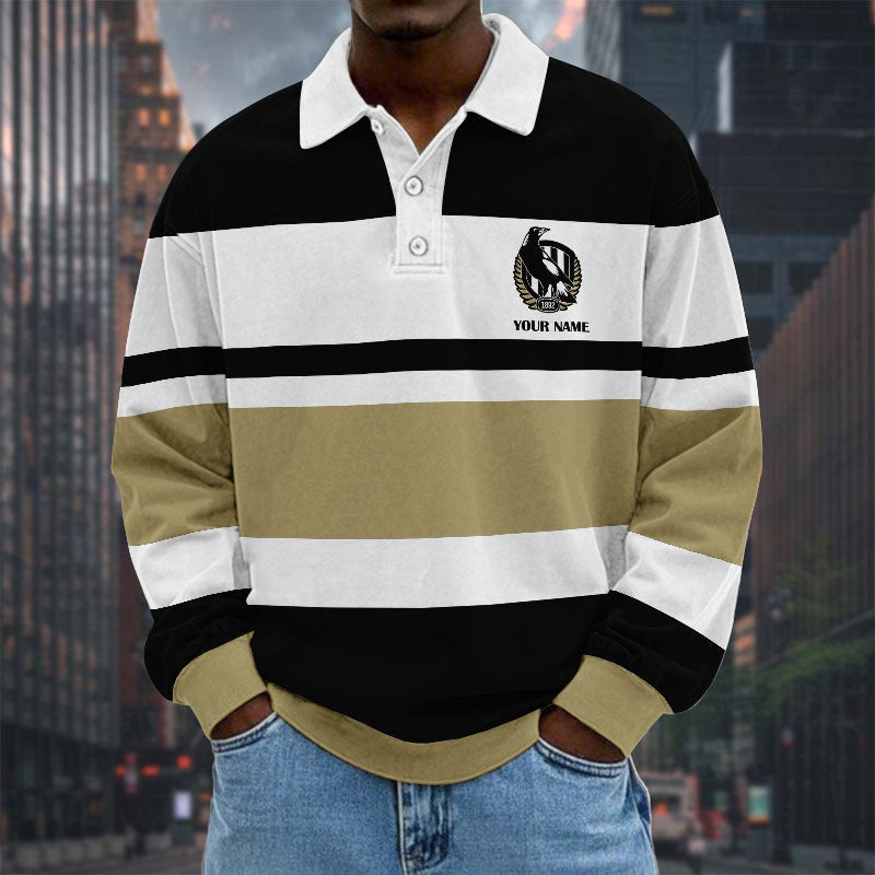 LIMITED EDITION - NEW 03 CLWM SPECIAL TYPE CUSTOM NAME MEN LONG SLEEVE POLO