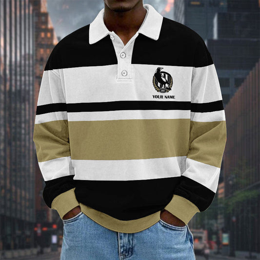 LIMITED EDITION - NEW 03 CLWM SPECIAL TYPE CUSTOM NAME MEN LONG SLEEVE POLO