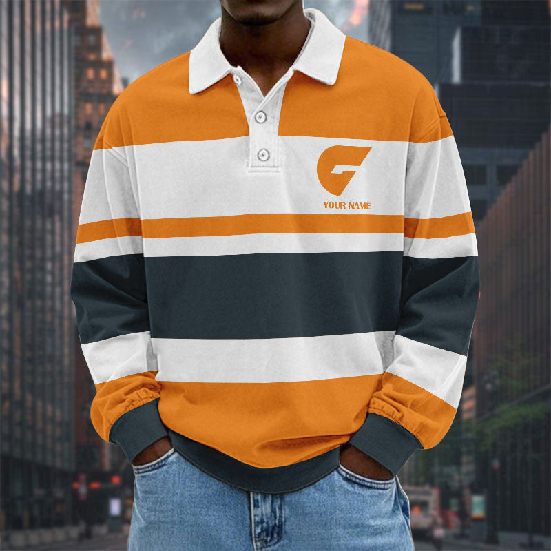 LIMITED EDITION - NEW 19 GWSG SPECIAL TYPE CUSTOM NAME MEN LONG SLEEVE POLO