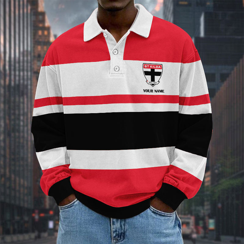 LIMITED EDITION - NEW 14 STKS SPECIAL TYPE CUSTOM NAME MEN LONG SLEEVE POLO