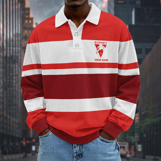 LIMITED EDITION - NEW 15 SNS SPECIAL TYPE CUSTOM NAME MEN LONG SLEEVE POLO