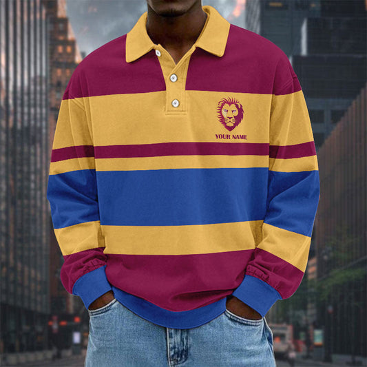 LIMITED EDITION - NEW 02 BBL SPECIAL TYPE CUSTOM NAME MEN LONG SLEEVE POLO