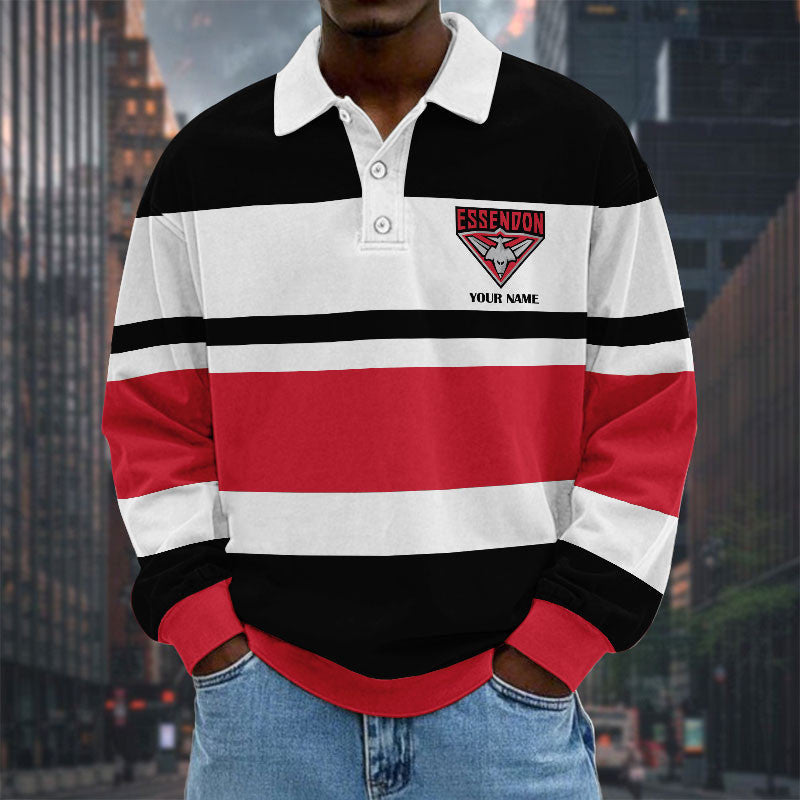 LIMITED EDITION - NEW 04 ESDB SPECIAL TYPE CUSTOM NAME MEN LONG SLEEVE POLO