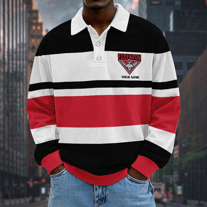 LIMITED EDITION - NEW 04 ESDB SPECIAL TYPE CUSTOM NAME MEN LONG SLEEVE POLO