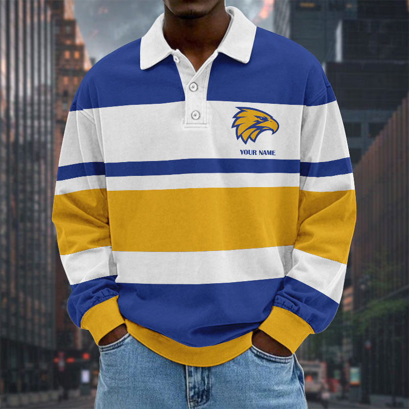 LIMITED EDITION - NEW 16 WCE SPECIAL TYPE CUSTOM NAME MEN LONG SLEEVE POLO