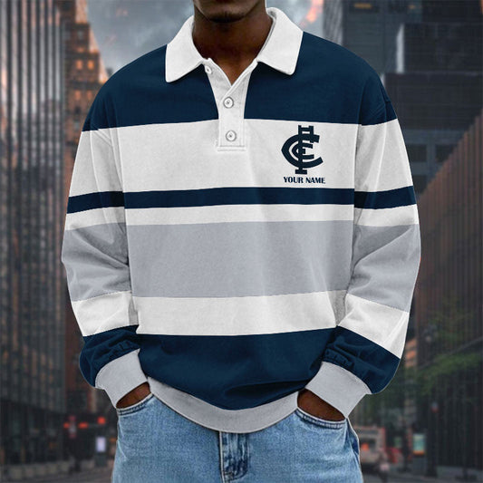 LIMITED EDITION - NEW 08 CTB SPECIAL TYPE CUSTOM NAME MEN LONG SLEEVE POLO