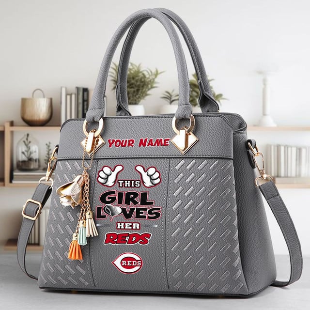LIMITED EDITION - NEW CUSTOMIZED MLB05 CRS CINCINNATI REDS WOMEN'S HANDBAGS MULTICOLOR
