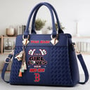LIMITED EDITION - NEW CUSTOMIZED MLB03 BRS BOSTON RED SOX WOMEN'S HANDBAGS MULTICOLOR