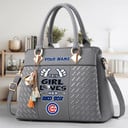 LIMITED EDITION - NEW CUSTOMIZED MLB04 CCS CHICAGO CUBS WOMEN'S HANDBAGS MULTICOLOR