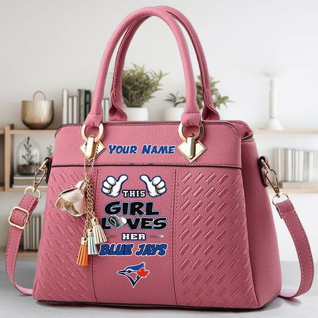 LIMITED EDITION - NEW CUSTOMIZED MLB12 TBJ TORONTO BLUE JAYS WOMEN'S HANDBAGS MULTICOLOR