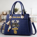 LIMITED EDITION - NEW CUSTOMIZED MLB18 SDP SAN DIEGO PADRES WOMEN'S HANDBAGS MULTICOLOR