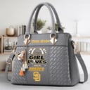 LIMITED EDITION - NEW CUSTOMIZED MLB18 SDP SAN DIEGO PADRES WOMEN'S HANDBAGS MULTICOLOR
