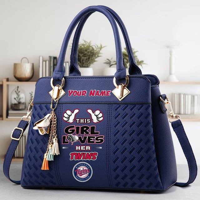 LIMITED EDITION - NEW CUSTOMIZED MLB22 MTS MINNESOTA TWINS WOMEN'S HANDBAGS MULTICOLOR