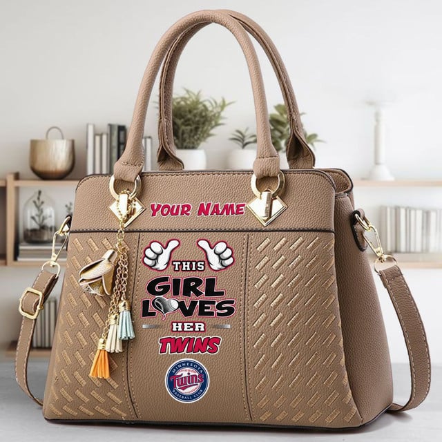 LIMITED EDITION - NEW CUSTOMIZED MLB22 MTS MINNESOTA TWINS WOMEN'S HANDBAGS MULTICOLOR