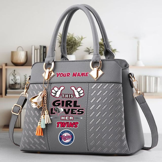 LIMITED EDITION - NEW CUSTOMIZED MLB22 MTS MINNESOTA TWINS WOMEN'S HANDBAGS MULTICOLOR