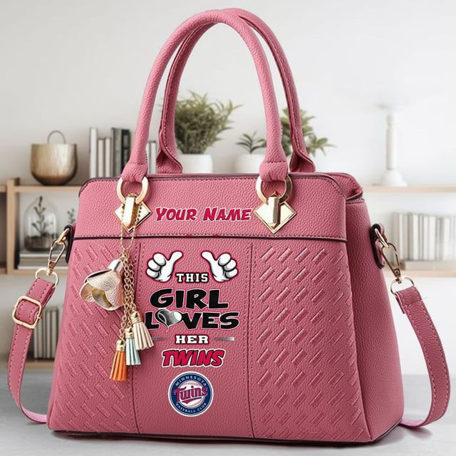 LIMITED EDITION - NEW CUSTOMIZED MLB22 MTS MINNESOTA TWINS WOMEN'S HANDBAGS MULTICOLOR
