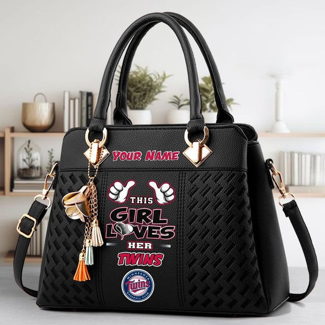 LIMITED EDITION - NEW CUSTOMIZED MLB22 MTS MINNESOTA TWINS WOMEN'S HANDBAGS MULTICOLOR