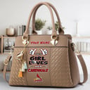 LIMITED EDITION - NEW CUSTOMIZED MLB24 SLC ST. LOUIS CARDINALS WOMEN'S HANDBAGS MULTICOLOR