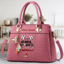 LIMITED EDITION - NEW CUSTOMIZED MLB24 SLC ST. LOUIS CARDINALS WOMEN'S HANDBAGS MULTICOLOR