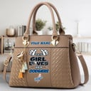 LIMITED EDITION - NEW CUSTOMIZED MLB02 LAD LOS ANGELES DODGERS WOMEN'S HANDBAGS MULTICOLOR