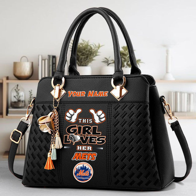 LIMITED EDITION - NEW CUSTOMIZED MLB17 NYM NEW YORK METS WOMEN'S HANDBAGS MULTICOLOR