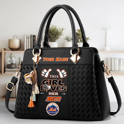 LIMITED EDITION - NEW CUSTOMIZED MLB17 NYM NEW YORK METS WOMEN'S HANDBAGS MULTICOLOR