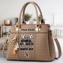 LIMITED EDITION - NEW CUSTOMIZED MLB26 CWS CHICAGO WHITE SOX WOMEN'S HANDBAGS MULTICOLOR
