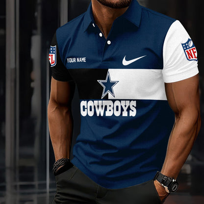LIMITED EDITION - NEW CUSTOMIZED NFL21 DCB DALLAS COWBOYS POLO SHIRT