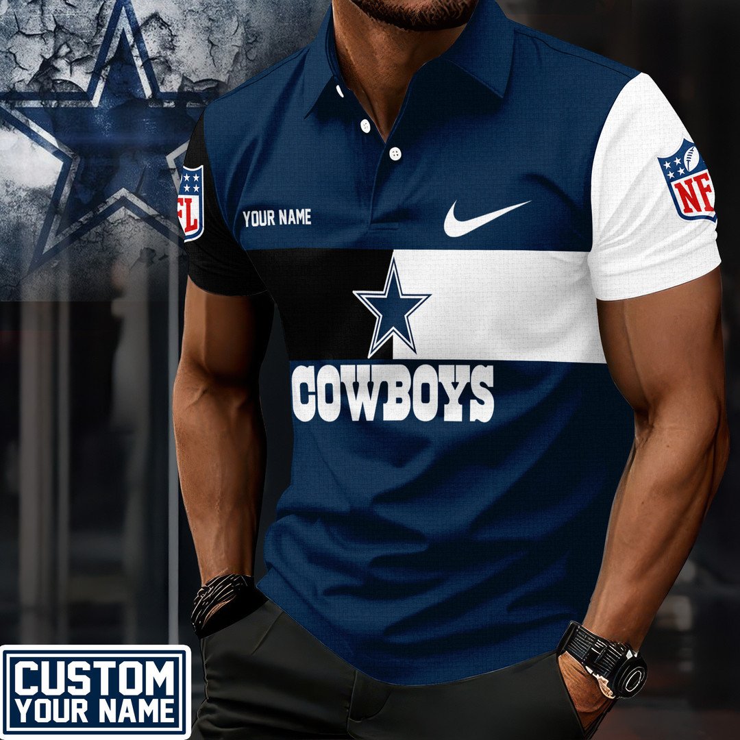 LIMITED EDITION - NEW CUSTOMIZED NFL21 DCB DALLAS COWBOYS POLO SHIRT
