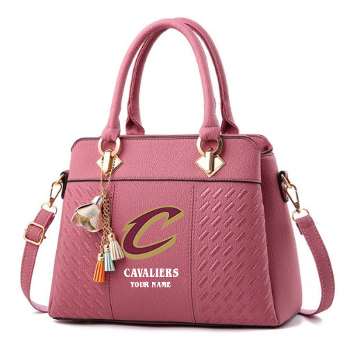 LIMITED EDITION - NEW CUSTOMIZED NBA02 CC CLEVELAND CAVALIERS WOMEN'S HANDBAGS MULTICOLOR
