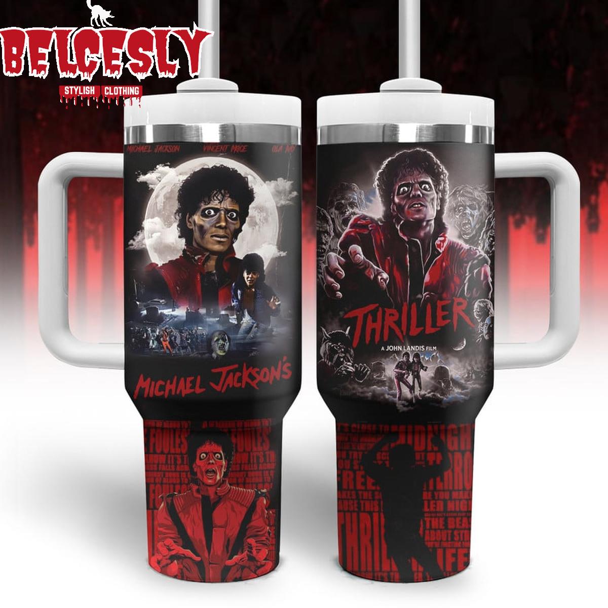Michael Jackson Premium 40OZ Tumbler With Handle