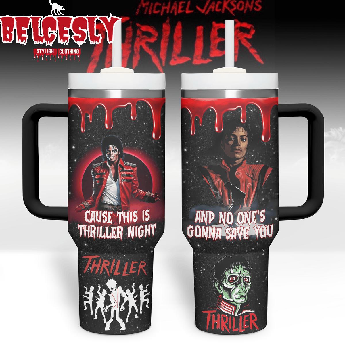 Michael Jackson Premium 40OZ Tumbler With Handle