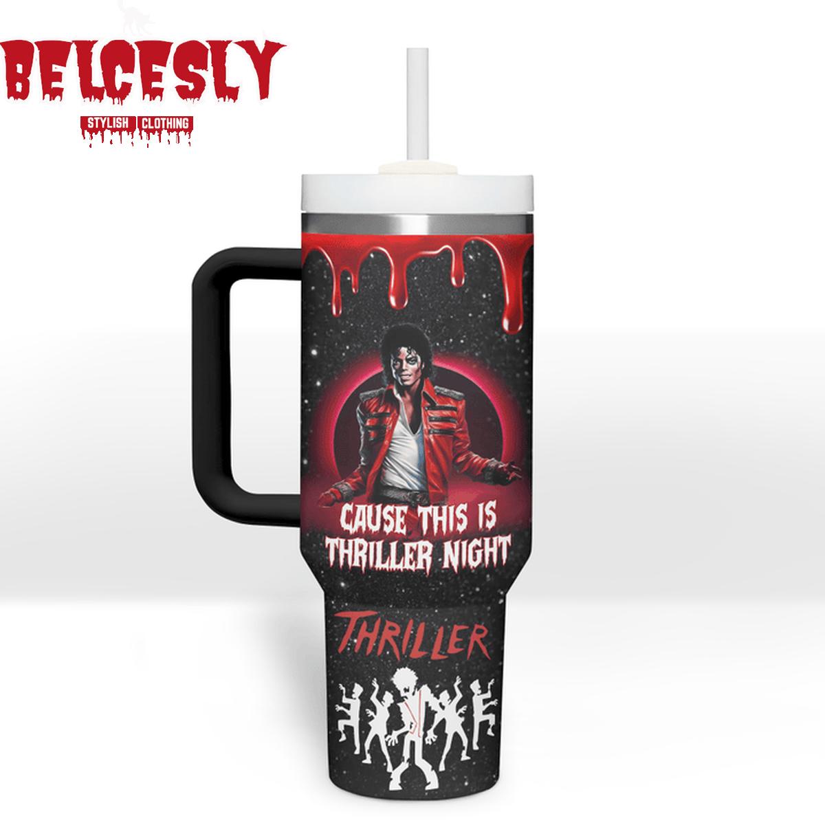 Michael Jackson Premium 40OZ Tumbler With Handle