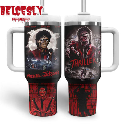 Michael Jackson Premium 40OZ Tumbler With Handle