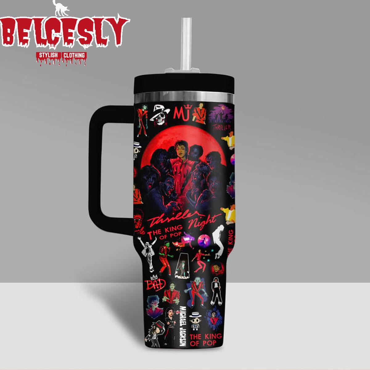 Michael Jackson Premium 40OZ Tumbler With Handle