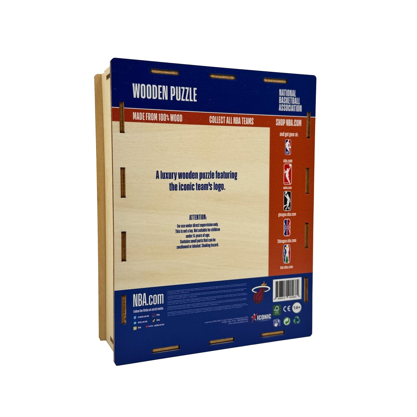 LIMITED EDITION - NEW CUSTOMIZED NBA20 MH MIAMI HEAT WOODEN PUZZLE