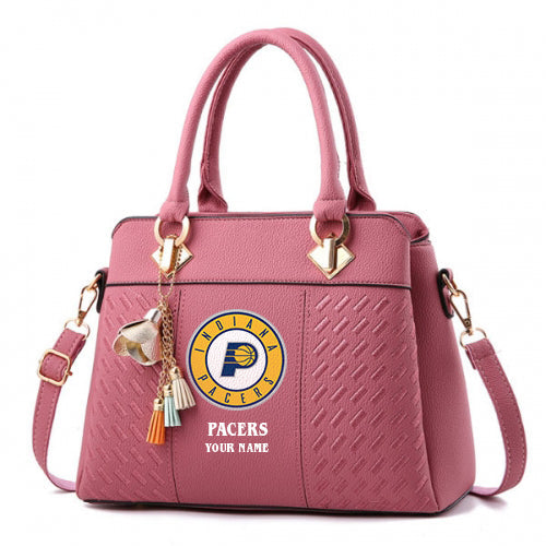 LIMITED EDITION - NEW CUSTOMIZED NBA06 IP INDIANA PACERS WOMEN'S HANDBAGS MULTICOLOR