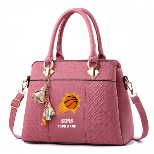 LIMITED EDITION - NEW CUSTOMIZED NBA21 PS PHOENIX SUNS WOMEN'S HANDBAGS MULTICOLOR