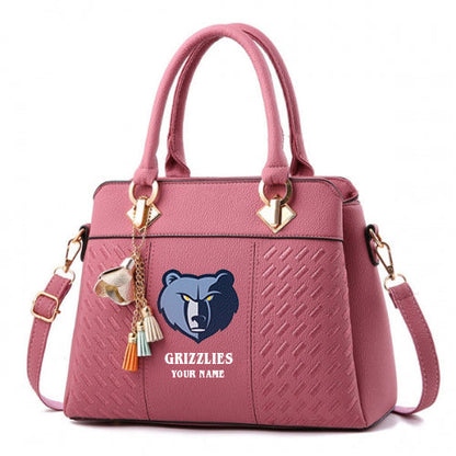 LIMITED EDITION - NEW CUSTOMIZED NBA13 MG MEMPHIS GRIZZLIES WOMEN'S HANDBAGS MULTICOLOR