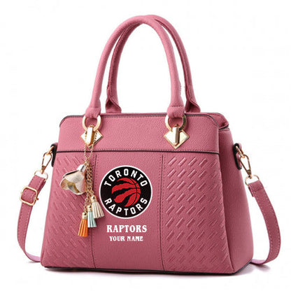 LIMITED EDITION - NEW CUSTOMIZED NBA24 TR TORONTO RAPTORS WOMEN'S HANDBAGS MULTICOLOR