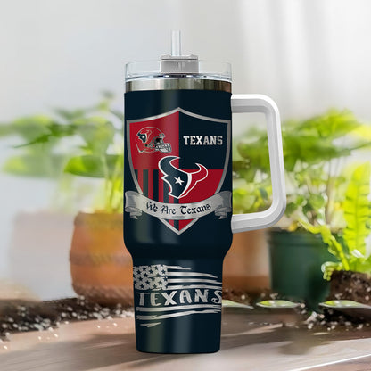 LIMITED EDITION - NEW CUSTOMIZED NFL15 HTT HOUSTON TEXANS 40 OZ TUMBLER