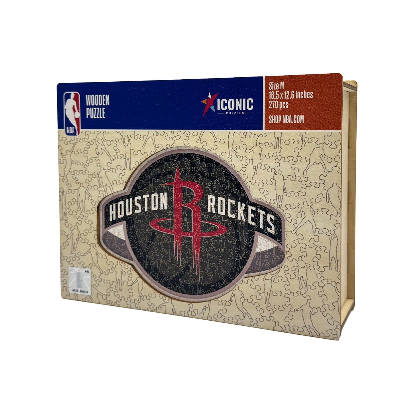 LIMITED EDITION - NEW CUSTOMIZED NBA07 HR HOUSTON ROCKETS WOODEN PUZZLE