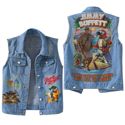 NEW PREMIUM JIMMY BUFFET UNISEX SLEEVELESS JACKET