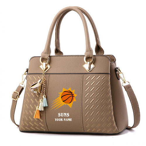 LIMITED EDITION - NEW CUSTOMIZED NBA21 PS PHOENIX SUNS WOMEN'S HANDBAGS MULTICOLOR
